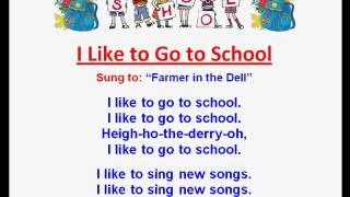 I Like to Go to School  Childrens Back to School Rhymes and Songs  Kids Read and Sing Along [upl. by Brina584]