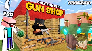 I OPENED A GUN SHOP IN MINECRAFT [upl. by Edora]