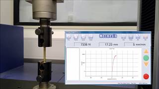 Ultimate Tensile Strength UTS Test Demonstration [upl. by Gothar226]