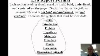 Video 11  How To Write A Lab Report  Title [upl. by Asim]