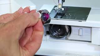 Pfaff Select 42 5 Inserting the Bobbin [upl. by Ahsienel]