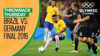 Brazil vs Germany  FULL Match  Mens Football Final Rio 2016  Throwback Thursday [upl. by Atiuqaj626]