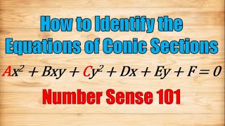 How to Identify the Equations of Conic Sections [upl. by Cindra]