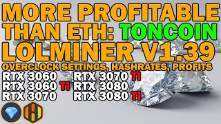 LOLMINER 139 TONCOIN OVERCLOCK SETTINGS HASHRATES PROFITS [upl. by Oreves816]