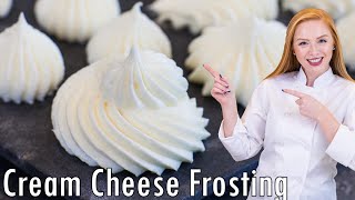 The BEST Cream Cheese Frosting Recipe  Just 5 Ingredients [upl. by Suidualc]