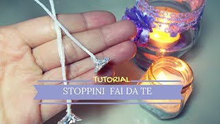 Stoppini Fai da Te per Candele ❖ TUTORIAL ❖ DIY Homemade Candle Wicks [upl. by Eiramesor]