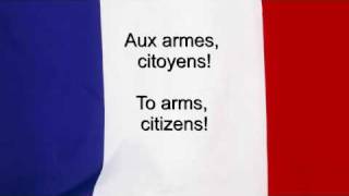 quotLa Marseillaisequot  France National anthem French amp English lyrics [upl. by Cohen647]