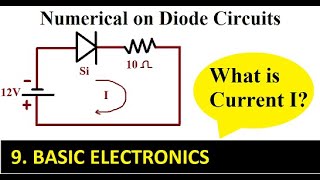 Diode Circuits Numerical 1  BASIC ELECTRONICS [upl. by Edelman]