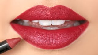 HOW TO Apply Lip Liner For Beginners  chiutips [upl. by Nyrmak]