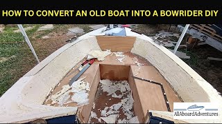 Boat conversion into Bowrider [upl. by Polloch663]