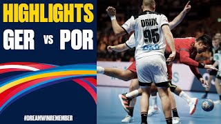 Germany vs Portugal Highlights  Day 16  Mens EHF EURO 2020 [upl. by Allecram]