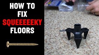 How to Repair Squeaky Floors Easy [upl. by Ahsenauq901]