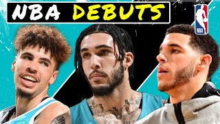 BALL BROTHERS NBA DEBUTS LONZO LIANGELO amp LAMELO [upl. by Ham727]