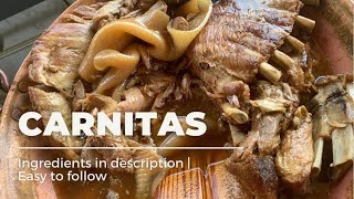 Carnitas 🔥🔥estilo Michoacan🔥🔥Receta súper sencilla [upl. by Nnaycnan]