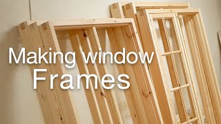 Window case  Making wooden window frames [upl. by Gare]