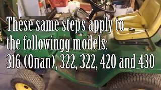 John Deere 318 Transaxle Fluid Change [upl. by Gussy]