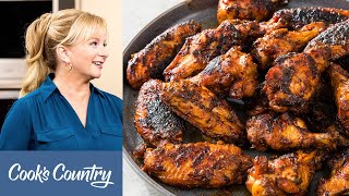 Easy Oven Baked BBQ Chicken Wings Baked Chicken Recipe [upl. by Clarette]