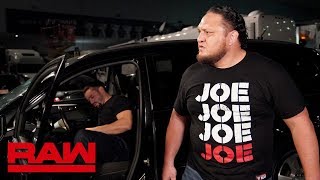 Samoa Joe checks on Roman Reigns Raw Aug 5 2019 [upl. by Short]