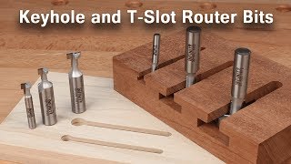 How to Use Keyhole and TSlot Router Bits [upl. by Inattyrb]