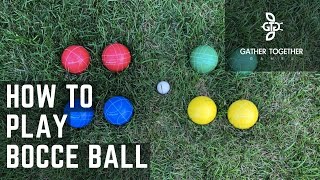 How To Play Bocce Ball Backyard Rules [upl. by Atinnek101]