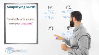 Maths Help  Simplifying Surds [upl. by Ilrebma]