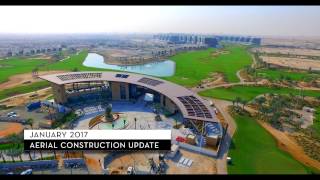 Luxury villas DAMAC Hills Aerial view [upl. by Keelin]