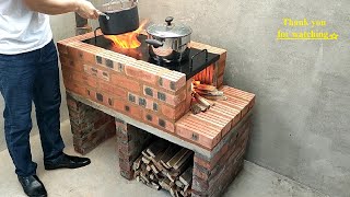 2 in 1 wood stove  Ideas from cement and clay [upl. by Ezeerb]