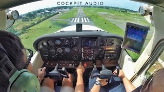 Cessna 172P  Cockpit Audio  Landing in Plaridel Runway 17 [upl. by Seuqcaj]