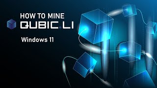 How to mine Qubic using Windows 11 [upl. by Ettennig]