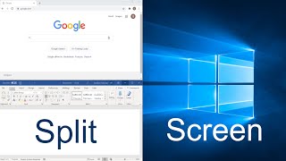 Split Screen Windows 10 Keyboard Shortcuts [upl. by Hserus]