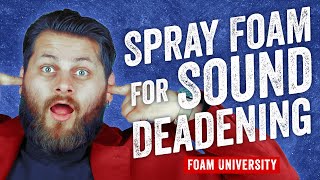 Does Spray Foam Insulation for Sound Deadening Really Work  Foam University [upl. by Edrahc]