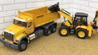 JCB Dozer Gadi Video for Kids  Toy Excavator Video for Children✅ Part 2 [upl. by Ostap]