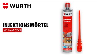 Injektionsmörtel Allrounder WITVM 250  Würth AG [upl. by Schilling]