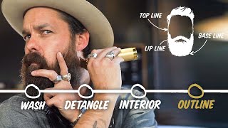 How to Trim Your Beard at Home 4 Step Tutorial  GQ [upl. by Annaej794]