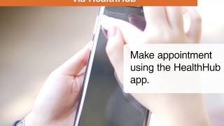 Making a SameDay Appointment via HealthHub [upl. by Einor]