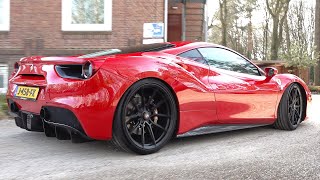 NOVITEC Ferrari 488 GTB  Lovely Exhaust Sounds Revs Accelerations [upl. by Cooperman]