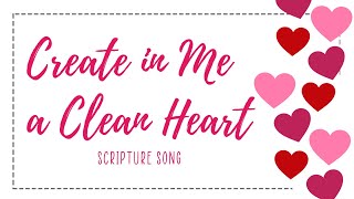 Psalm 511012  KJV Scripture Song with Lyrics [upl. by Dorelia353]