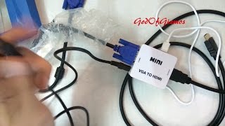 VGA TO HDMI ConverterAdapter For LG Smart Tv 32LH602D [upl. by Nnairahs]