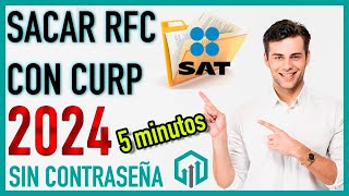 Cómo Sacar el RFC con CURP en 2024  Trámites SAT  Fiscal  Contador Contado [upl. by Ellerrehc]