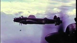 Avro Lancaster Bomber  Rare WWII Colour Film of the Lancaster [upl. by Base]