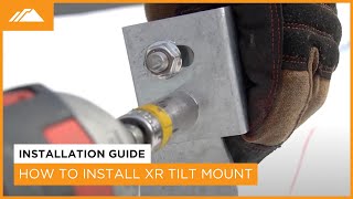 How to Install IronRidge® XR Tilt Mount  Flat Roof Solar [upl. by Eaver]