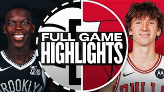 NETS at BULLS  FULL GAME HIGHLIGHTS  December 2 2024 [upl. by Orman]