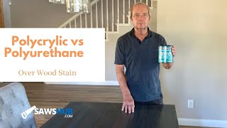 Polycrylic vs Polyurethane Over Wood Stain  Which Finish To Use [upl. by Gnaht]