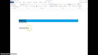 How to Shade and Highlight in Word [upl. by Hanway]