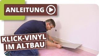 KlickVinyl im Altbau  Bodenbelag im Badezimmer verlegen [upl. by Marj]