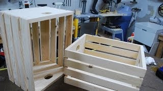 How to make Wood Crates woodloggercom [upl. by Giffer]