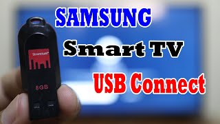 How to Connect USB Flash Drive with Samsung Smart TV [upl. by Attelahs]