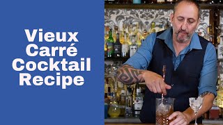 New Orleans Famous Vieux Carré Cocktail Recipe Lets Talk Drinks [upl. by Taro96]