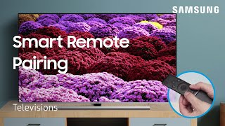 How to pair the Smart Remote to your TV  Samsung US [upl. by Euqinomad104]