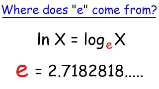 Logarithms  e  Eulers Number [upl. by Charline]